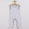 NEW BABY Dojčenské dupačky New Baby Classic II sivé s hviezdičkami - 56