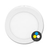 Prisadený kruhový LED panel 18W, s nastaviteľnou farbou svetla (LED-CSL-CCT/18W/BI)