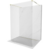 Mexen Kioto, sprchová zástena Walk-In 180 x 200 cm, 8mm číre sklo, zlatý lesklý profil, 800-180-002-50-00