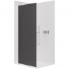 CERANO - Sprchová zástena Walk-in Onyx YL/P - 10 mm - chróm, grafitové sklo - 140x200 cm