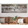 Ručne maľovaný obraz Romantika 150x50 cm, výrazná štruktúra