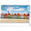 NOTIQUE Stolový kalendár Slovensko 2026, 23,1 x 14,5 cm