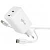 Epico UltraBoost GaN 45W sieťový adaptér EA45 s 1,2 m USB-C na USB-C káblom - biela 9915101100198
