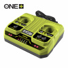 Ryobi RC18240 - 18V One Plus ™ 2portová nabíjačka pre Li-Ion 5133005579