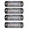 12-24V OBRYSOVKA ORANŽOVÁ STROBOSKOP LAWETA TIR 6 LED