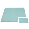 Rialto Baby Hracia podložka puzzle s okrajom Light Green 92 x 122 cm