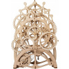 Robotime 3D drevené mechanické puzzle Hodiny s kyvadlem 166 ks