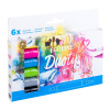 Ecoline Duotip markery Basic set | 6 farieb (Ecoline popisovače duotip)