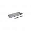 Manhattan 130714 dokovacia stanica a replikátor portov Kábel USB 3.2 Gen 2 (3.1 Gen 2) Type-C Šedá (130714)
