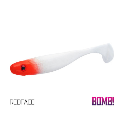 Delphin Gumová nástraha BOMB! Rippa 8cm Redface 5ks
