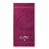 Uterák/osuška s výšivkou vzor Tatry a orol - možnosť doplniť vlastný nápis Farba: 43-fuchsia, Dodatočný nápis: bez nápisu, Rozmer: Osuška 140x70cm