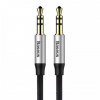 Baseus Yiven AUX Audio kábel M30 1M strieborný + čierny CAM30-BS1