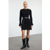Trendyol Black Mini Knit A-Line Form Fit Dress čierna M Trendyol 8683050580405