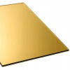 Zrkadlové plexisklo zlaté 2 mm, formát 500 × 300 mm, 50 × 30 cm, akryl, vhodné pre laser CO2
