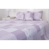 Prošívaný přehoz Deluxe Patchwork lila Povlak 50x70