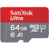 SANDISK MicroSDXC Ultra 64 GB + SD adaptér SDSQUAB-064G-GN6MA
