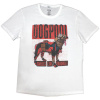 Tričko Deadpool - Deadpool Dogpool Smells Like Trouble Biela L
