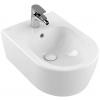 Villeroy & Boch Avento Závesný bidet, 530x370 mm, otvor na batériu, CeramicPlus, Stone White 540500RW