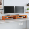 vidaXL Stojan na monitor voskovo-hnedý 100x24x13 cm masívna borovica 847163
