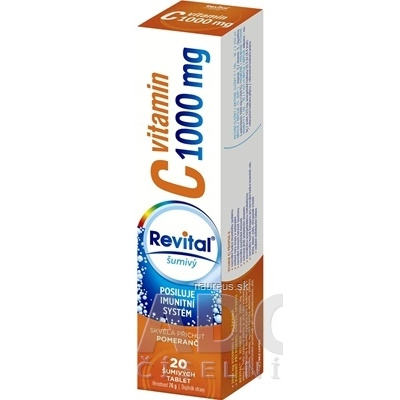 VITAR s.r.o. Revital vitamín C 1000 mg šumivý tbl eff s príchuťou pomaranč 1x20 ks 20 ks