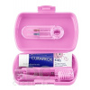 CURAPROX Kids travel set ružový (1x zubná kefka, 2x medzizubná kefka CPS, 1x zubná pasta melón 6+ 10 ml, 1x nálepka) 1x1 set
