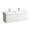 Laufen Pro - Umývadlová skrinka, 1220x450x390 mm, 2 zásuvky, matná biela H4830820954631