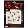 Magnety Marvel Deadpool: Comic Set 23 kusů (18 x 24 cm)