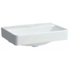 Laufen Pro S - Umývadlo Compact, 600 mm x 380 mm, bez otvoru na batériu, bez prepadu, biela H8189590001421