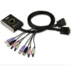 ATEN 2port DVI KVMP, USB 2.0, audio, mini, 1.2m CS-682