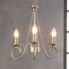 Luster Lindby Marnia, 3 svetlá, Ø 40 cm, starožitná mosadz, E14 - 9621014