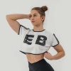 NEBBIA Dámske tričko Oversized Crop Top Game On White XSXS