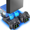 DOKOVACIA STANICA S VENTILÁTOROM PRE PS4, STOJAN OIVO, VERTIKÁLNY NABÍJACÍ STOJAN