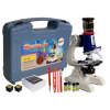 LEAN TOYS Veľký vedecký kufrík Detský vzdelávací mikroskop 100x 400x 1200x