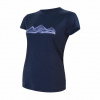 Dámske tričko Sensor Merino Active PT Mountains tmavomodrá L