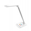Platinet stolná LED lampa 18W stmievateľná, dotykové ovládanie, USB port, biela (PLADLL60BL)