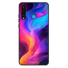 Lesklé pouzdro iSaprio pro Huawei P30 Lite - Abstract Wave 01 (Lesklé pouzdro, kryt, obal iSaprio Exclusive na mobil Huawei P30 Lite s motivem Abstract Wave 01 - elegantní skleněný vzhled, skvělá ochr
