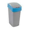 Slovakia Trend Strend Pro 2211254 - Kôš Curver® FLIP BIN 45L, šedostříbrná/modrá, na odpadky