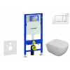 Geberit SET Duofix+závesné WC Oudee so sedátkom SC,tlačítko Sigma 30 Biela/Chróm SANI11CA3101