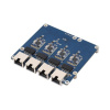 Waveshare PCIe modul so 4× gigabitovým portom pre Raspberry Pi 5
