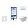 Geberit Duofix Modul na závesné WC s tlačidlom Sigma50, alpská biela + Duravit D-Code - WC a doska, Rimless, SoftClose 111.355.00.5 NH8