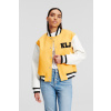 BUNDA KARL LAGERFELD JEANS KLJ BASEBALL JACKET MELLOW YELLOW/ WHITE