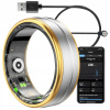 Inteligentný prsteň s INTELIGENTNOU SRDCOVOU FREKVENCIOU 5ATM Silver&Gold r. 12 / 28