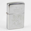 ZIPPO chrom poliert Widder Ha in kleiner Holzbox