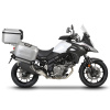 Kompletná sada hliníkových kufrov SHAD TERRA, 48 litrový vrchný kufor, 36/36 litrový bočné kufre, vrátane montážnej sady a platni SHAD SUZUKI DL 1000 V-Strom/ DL 1050 V-Strom
