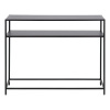 Čierny konzolový stolík so železným nohami Actona Newcastle
