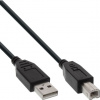 InLine 34503X USB kábel USB 2.0 0,3 m USB A USB B Čierna (34503X)