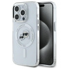 Karl Lagerfeld IML kovové puzdro Karl&Choupette Head MagSafe iPhone 15 Pro – biele (Karl Lagerfeld IML kovové puzdro Karl&Choupette Head MagSafe iPhone 15 Pro – biele)
