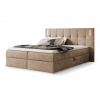 Wilsondo Čalúnená boxspring manželská posteľ s vrchným matracom Dancer - béžová Rozmer: 180x200