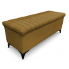 Úložná lavica/periňák Joy, šírka 139 cm, horčicovo žltá látka