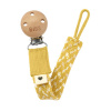 Klip na cumlík Paci Braid - Mustard/Ivory/Vanilla - Bibs